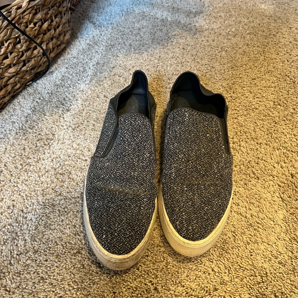 Vince Black Slip-On Shoes